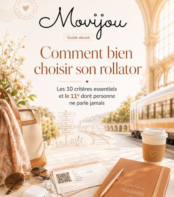 Guide Movijou, les 10 critères et un 11e souvent oublié pour choisir un rollator ou déambulateur