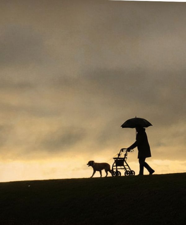 défi, sortir toute l'année, et meme s'il pleut avec son rollator
